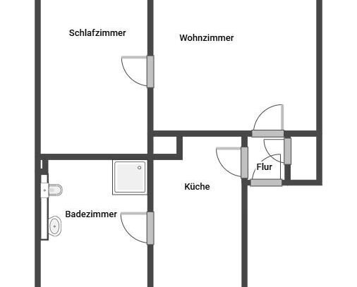 2- Raum- Wohnung im Hochparterre in Schönow bei Berlin