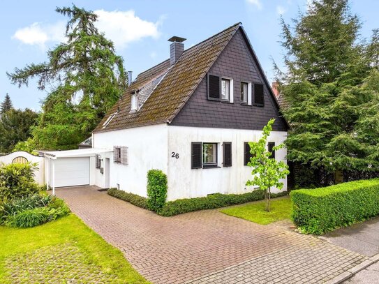 Freistehendes Einfamilienhaus, ca. 153 m², mit Garten und Garage in Mülheim an der Ruhr