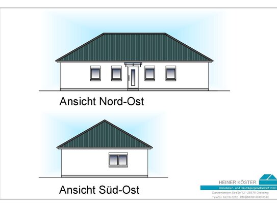 Neubau Bungalow auf schönem Grundstück in Lilienthal Moorende