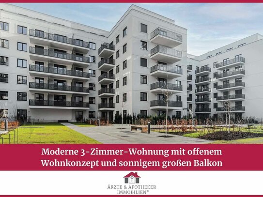 Moderne 3-Zimmer-Wohnung mit offenem Wohnkonzept und sonnigem großen Balkon!