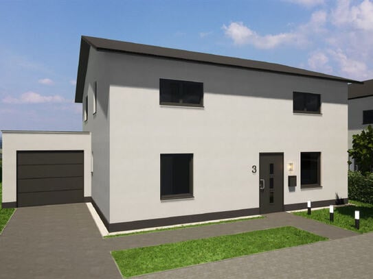 Schlüsselfertiges modernes Einfamilienhaus inkl. Garage Energieeffizientes Bauen mit KfW 40 Förderung