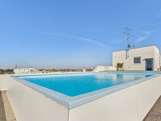 Apartment in Sendling mit Panorama-Gemeinschaftsspool und Sauna