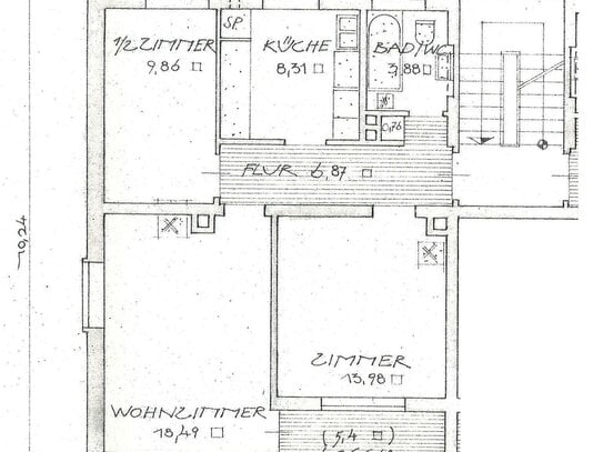 Schön geschnittene 3-Zi-Wohnung mit Balkon in ruhigem 6-Familienhaus *Ideal für Ruhesuchende*