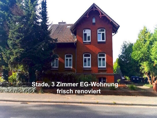 Stade, Thuner Straße: EG-Wohnung, 3 Zimmer, in Jugendstilvilla