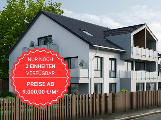 NEUBAU - Attraktive 3-Zimmer-Wohnung mit West-Balkon in Waldtrudering