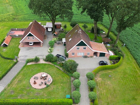 Bilderbuch Resthof zu verkaufen / Platz für 2 Familien / in Grenzlage - Niederlande