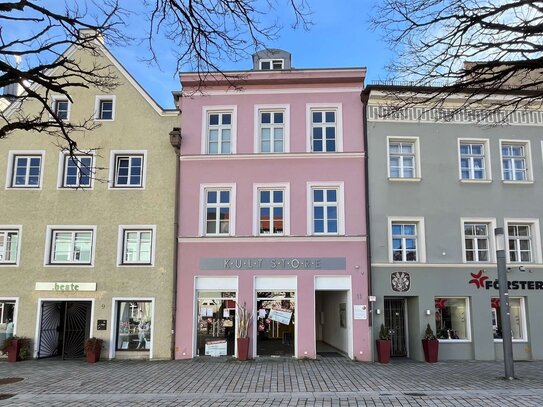 1 A - Lage in der Weilheimer Fußgängerzone Direkt an der Mariensäule. Erdgeschoss. Zentral.