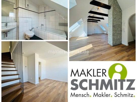 M'GLADBACH - RHEYDT SANIERTE MAISONETTE-DACHGESCHOSSWOHNUNG INKL. KÜCHE & BALKON!