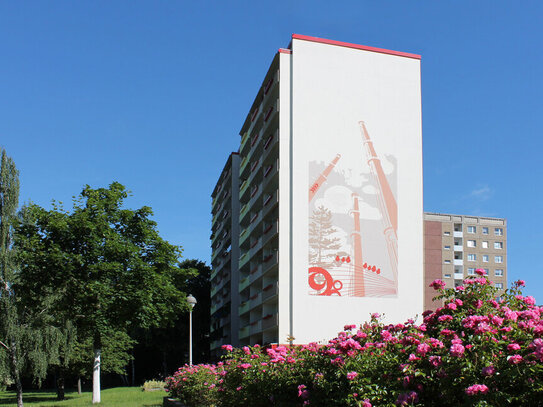 1-Raum-Wohnung mit großem Balkon, Aufzug und Dusche