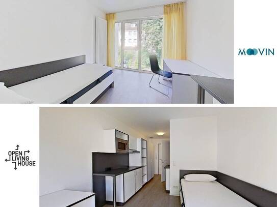 ALL-IN Apartment für Studenten: Möbliert mit EBK, Bad und vielen Extras im Open Living House (nur für Studenten!)