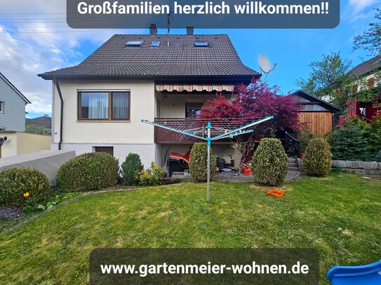 Top Kapitalanlage/ oder Selbstbezug! Mehrgenerationenhaus mit Garage & rustikaler Hütte auf herrlich sonnigem Grundstüc…