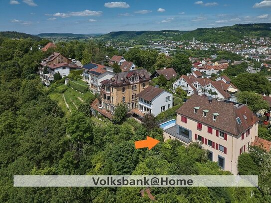 Grandiose und einzigartige Aussichtslage auf dem Schlossberg: Baugrundstück mit Panoramablick