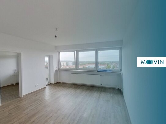 **Weitsicht garantiert! Großzügige 1-Zimmer-Wohnung mit Balkon und Duschbad**