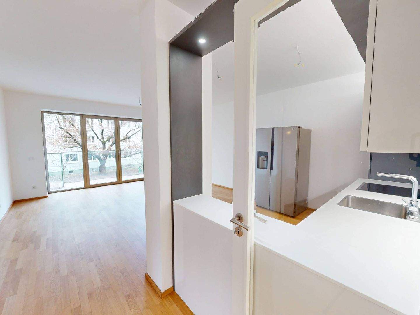 Große 3-Zimmer-Neubauwohnung mit BALKON und EBK im Nordwesten von Friedrichshain - Foto 1