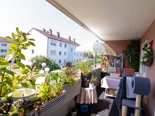 Schöne 3,5-Zimmer Wohnung mit Balkon direkt in Steinen