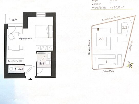 Moderne 1-Zimmer-Wohnung