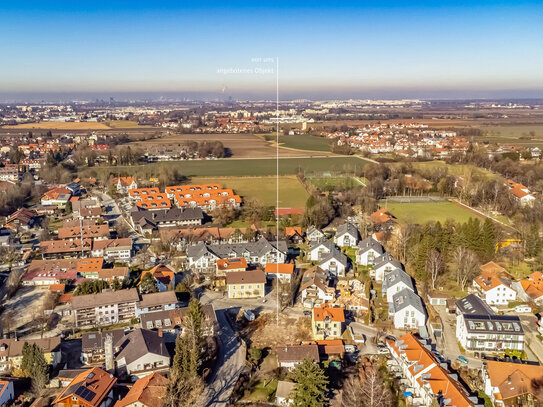 Toplage in der Ortsmitte: Grundstück von 1.181 m² mit genehmigter Bebauung