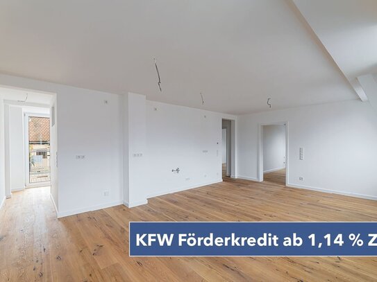 Hegerich: Lichtdurchflutete 3-Zimmerwohnung mit Balkon im Herzen der Stadt