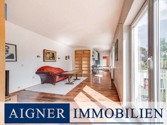 AIGNER - Wohnidylle in Neubiberg: 2-Zimmer-Wohnung mit 47m² sonniger Dachterrasse