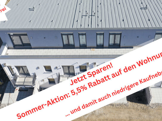 Neubau - Nachhaltig - Zukunftsorientiert: 3-Zi.-Wohnung ca. 116 m² mit Dachterrasse in Germering