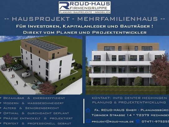 + EXKLUSIVES MEHRFAMILIENHAUS-PROJEKT! +