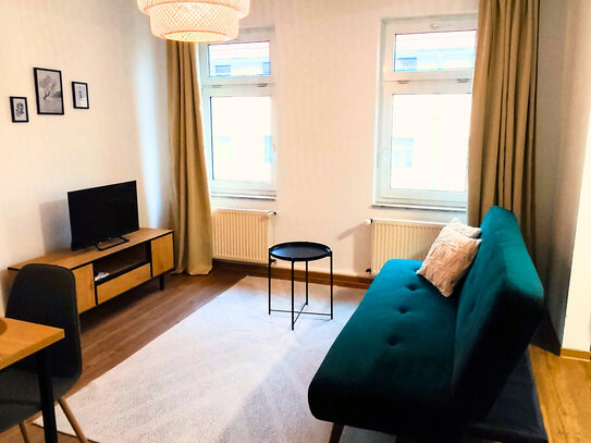 Moderne vollmöblierte 4-Zimmer-Wohnung in Leipzig Sellerhausen