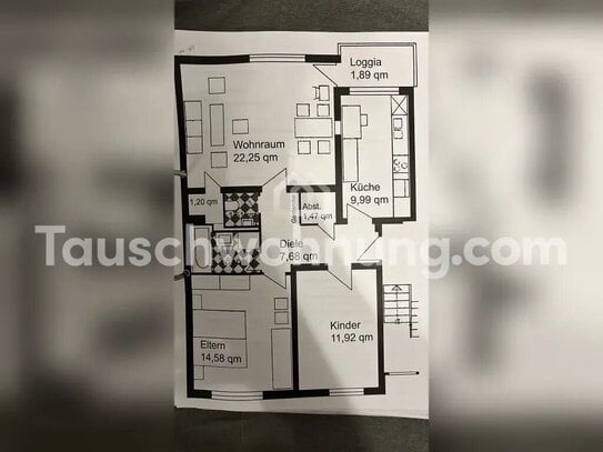 [TAUSCHWOHNUNG] 3-Zimmer-Wohnung Nähe Trimbornstraße gegen Wohnung <700€