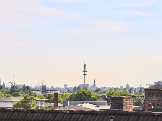 Fantastischer Weitblick über Hamburg - großzügiges Penthouse in herausragender Lage - mit Aufzug!