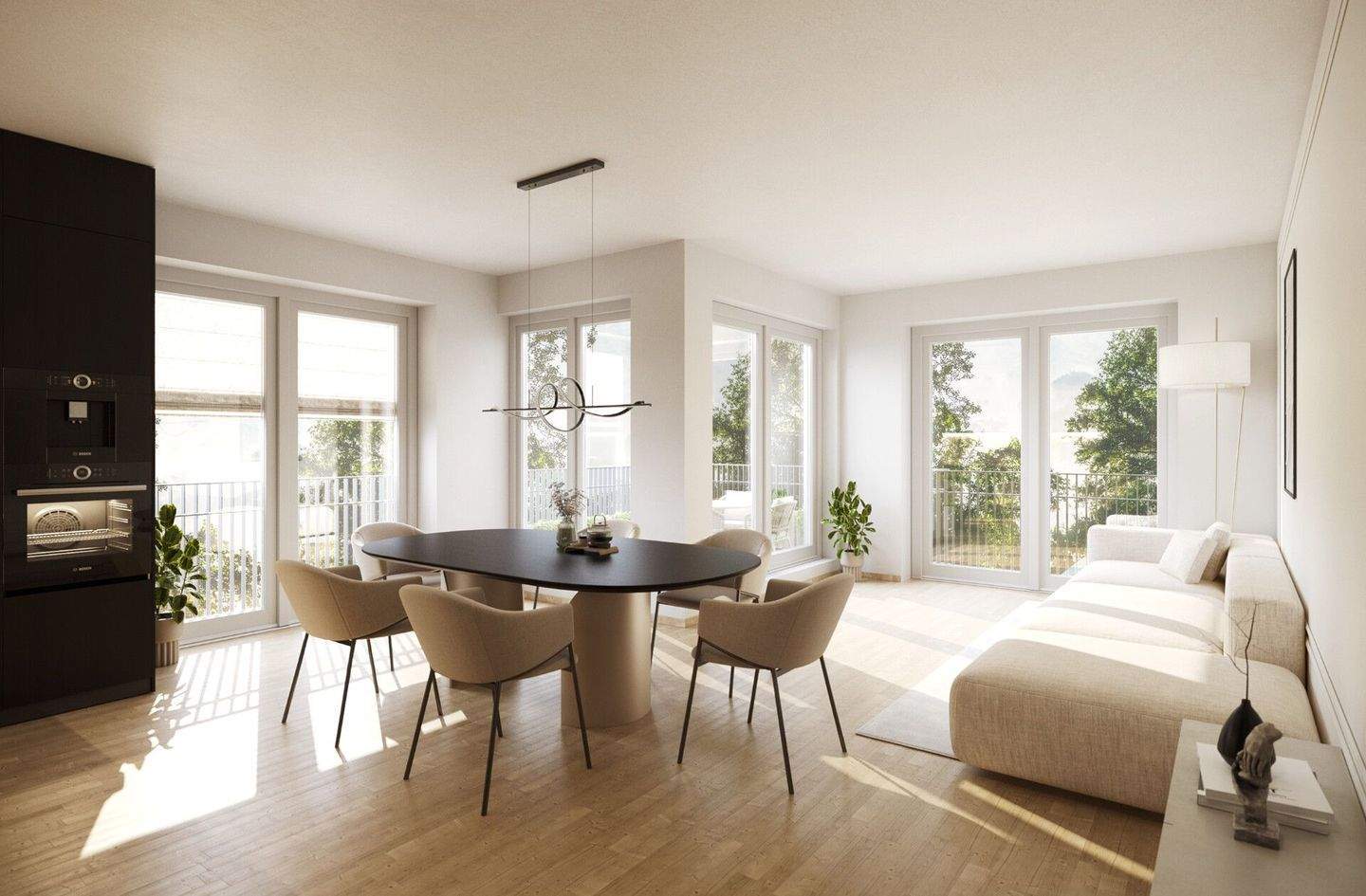 Ihr stilvolles Domizil: 3-Zimmer-Wohnung mit Balkon in München-Waldtrudering