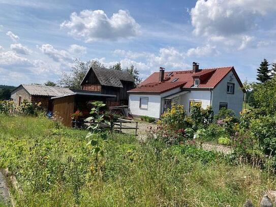 Freistehendes Einfamilienhaus mit viel Nebengelass in idyllischer Alleinlage zu verkaufen! Ideal für eine Familie (au...