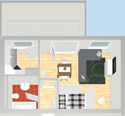 ZU VERMIETEN! Single-Wohnung (1-Zimmer) mit Balkon