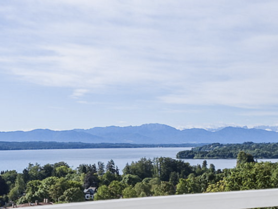 Villengrundstück mit See- und Bergblick