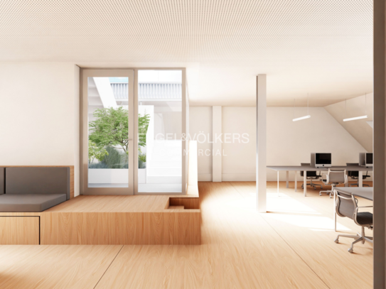 Neues Büro mit eigener Terrasse