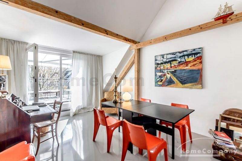 Außergewöhnliche möblierte 2-Zimmer-Dachterrassen-Wohnung in Schwabing