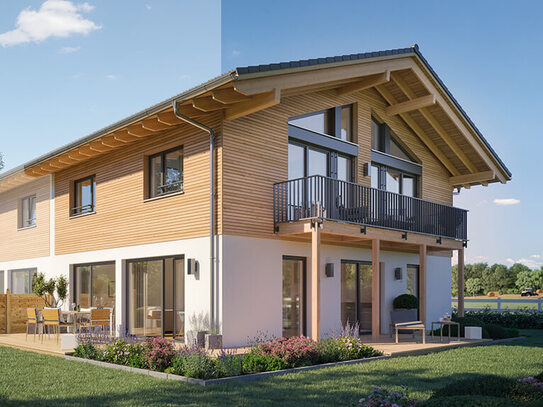 Doppelhaus-Hälfte der besonderen Art in ruhiger Lage mit Bergblick