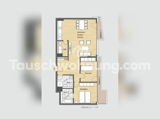 [TAUSCHWOHNUNG] moderne, helle Luxus-Wohnung in Mitte mit 2 Balkonen