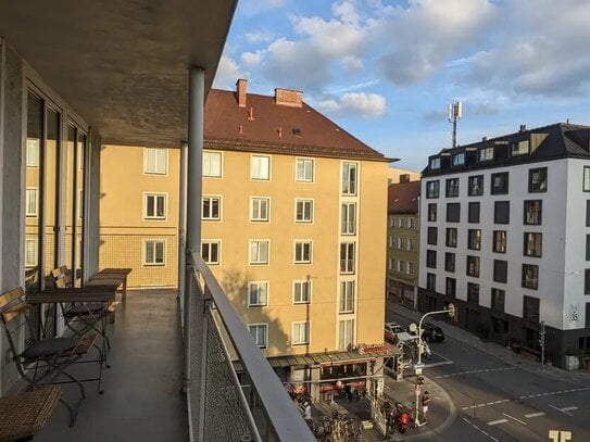 3-Zimmer-Wohnung mit großem Balkon in Maxvorstadt