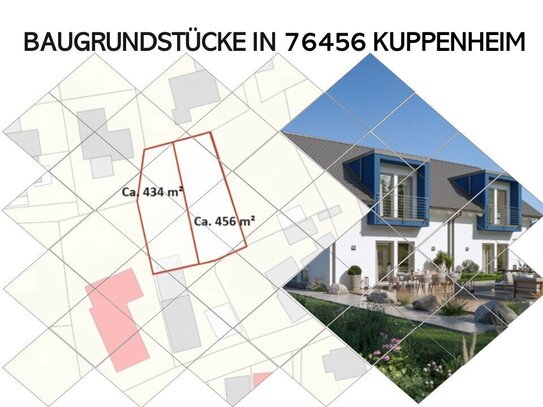 Freier Bauplatz mit 455 m² in 76456 Kuppenheim für ihre Doppelhaushälfte!