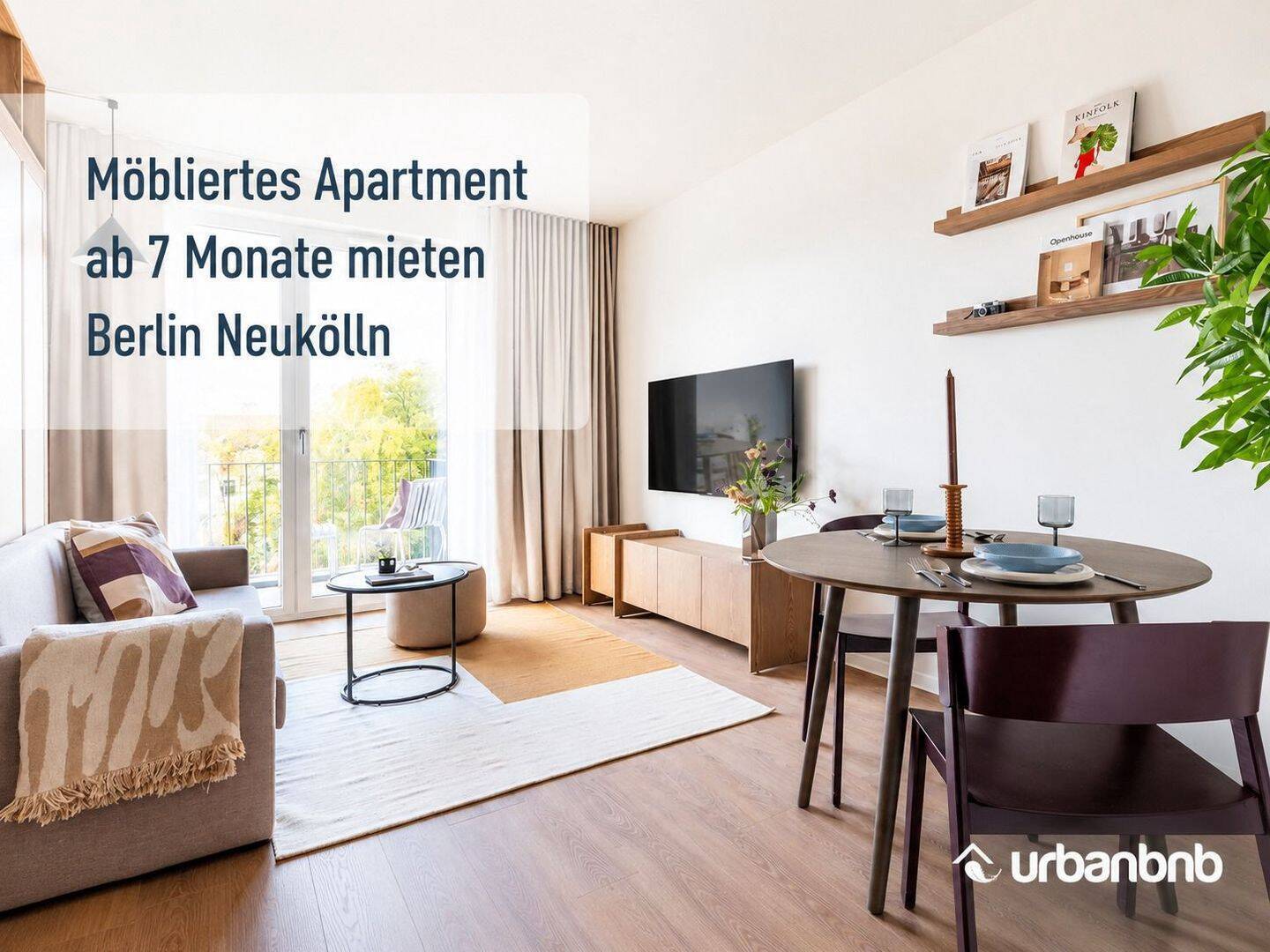 möbliertes Apartment mieten ab 7 Monate in Berlin Neukölln - Photo 1