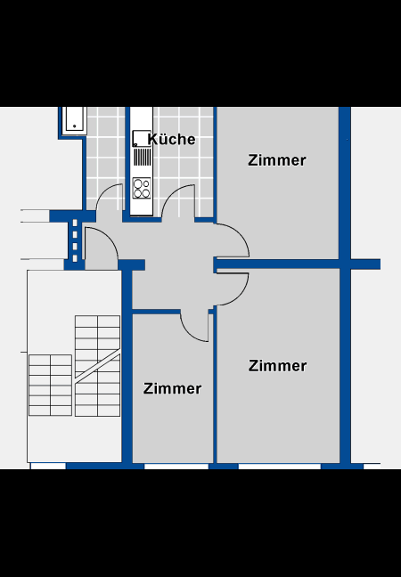 Gut geschnittene 2 1/2 Zimmer Wohnung