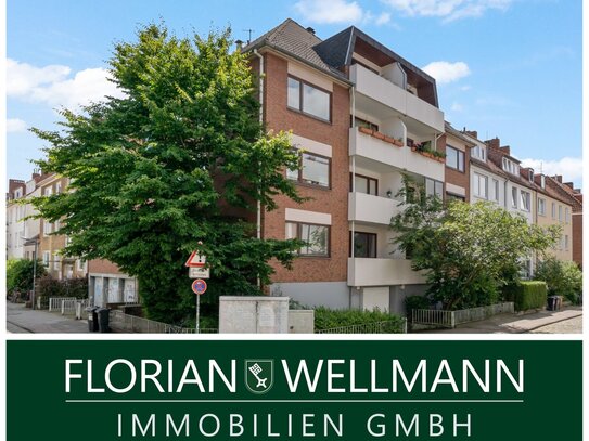 Bremen - Fesenfeld | Geräumige 2-Zimmer-Wohnung mit Westbalkon, TG-Stellplatz und großem Gestaltungspotenzial im Viertel