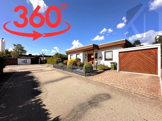 Gepflegter Einfamilienbungalow mit 360°-Online-Rundgang - Sofort verfügbar!