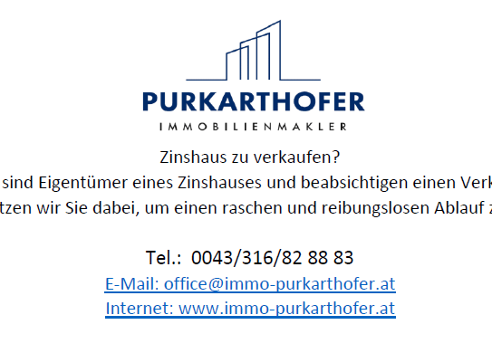 Zinshaus gesucht ab 500 m² - Graz/Graz-Umgebung