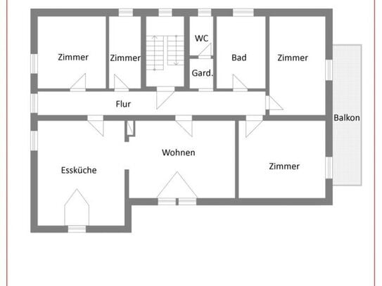 5 Zimmer-Dachgeschoss-Wohnung