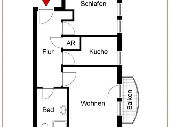 2 Zimmer-Wohnung