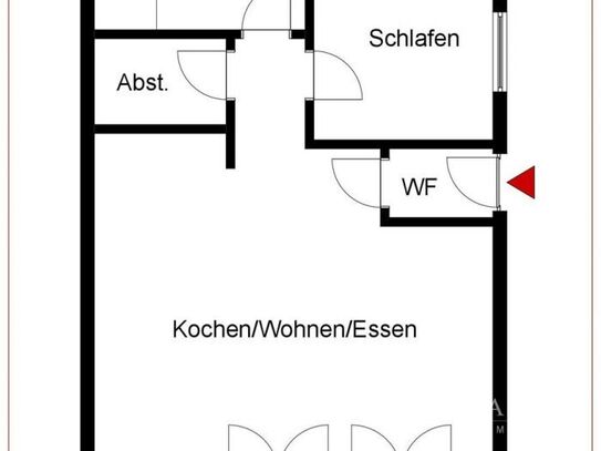 2 Zimmer-Wohnung im Gartengeschoss