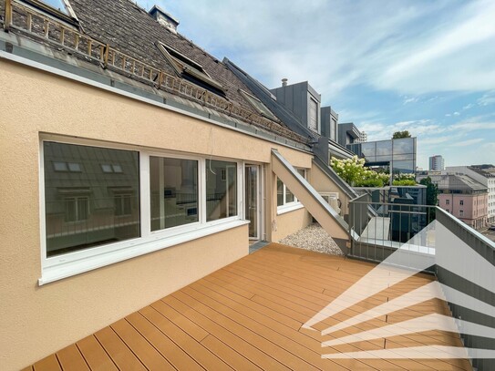 Klimatisierte Dachgeschosswohnung mit Terrasse in Innenstadtlage!