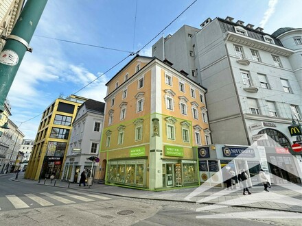 TAUBENMARKT LINZ: Einmaliges Eck-Geschäftslokal in absoluter PRIME-LAGE!