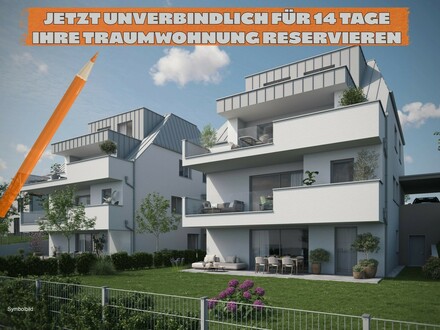 LINZ / FROSCHBERG: NEUBAUPROJEKT - EIGENTUMSWOHNUNG ca. 117,26 m² Wohnfläche, 4 Zimmer + Terrasse / Eigengarten, inkl.…