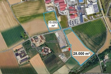 Betriebsbaugrund im Gewerbepark Thalbach Thalheim bei Wels möglich.B Widmung auch für Logistiker